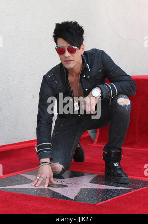 Hollywood, Kalifornien, USA. 20. Juli 2017. Criss Angel erhält seinen Stern auf dem Hollywood Walk Of Fame in Hollywood, Kalifornien, am 20. Juli 2017. Bildnachweis: Faye lernen/Medien Punch/Alamy Live-Nachrichten Stockfoto