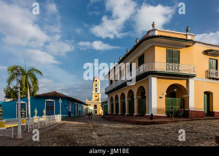 Das MUSEO ROMANTICO befindet sich in der ehemaligen PALACIO BRUNET auf der PLAZA MAYOR - TRINIDAD, Kuba Stockfoto