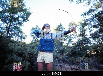 Gary Snyder, in der Sierra Nevada, 1969 Stockfoto