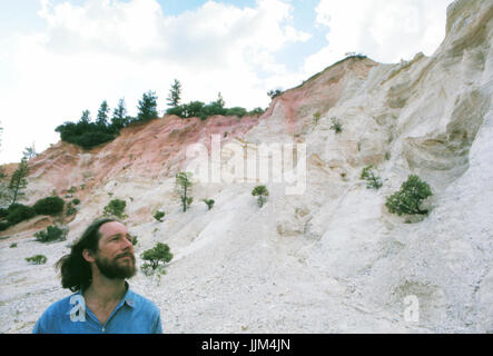 Gary Snyder, in der Sierra Nevada, 1969 Stockfoto