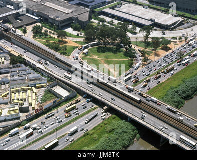 Rio Tiete, Nordzone, Sao Paulo, Brasilien Stockfoto