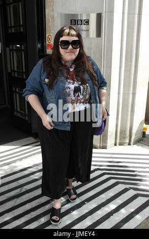 Beth Ditto gesehen verlassen BBC Radio 2-Studios in London am 3. Juni 2017 Stockfoto