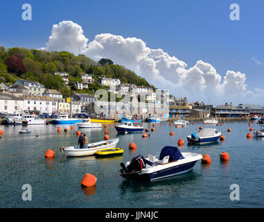 Fischereihafen, East Looe, Looe, Cornwall, England, Vereinigtes Königreich Stockfoto