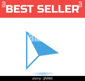 Standort-Symbol. Navigation Karte Vektor Symbol. PIN-Zeichen isoliert auf weißem Hintergrund. GPS oder Richtung Konzept Stock Vektor