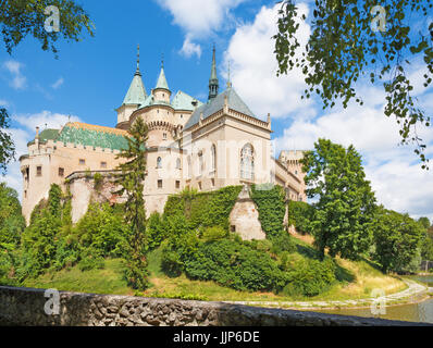 Bojnice - eines der schönsten Schlösser in der Slowakei. Stockfoto