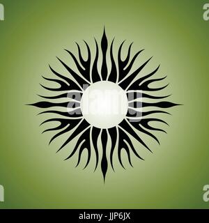 Dekorative und tribal Ornament für design Stock Vektor
