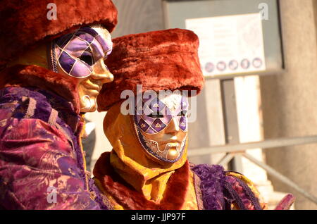 Carnevale di Venezia Foto in Maschera, Venedig Karneval Bild in Maske Stockfoto