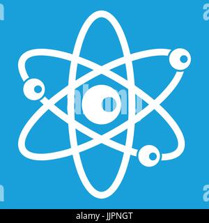 Moleküle von Atom Symbol weiß Stock Vektor