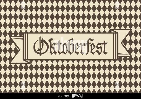 Oktoberfest-Hintergrund mit Banner und Textlinks Oktoberfest Vektorgrafiken Stock Vektor