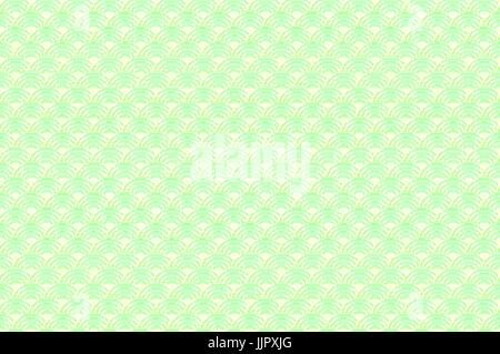 chinesische Musterdesign Drachen Fisch skaliert einfach Musterdesign Natur Hintergrund mit japanischen Welle Kreis Muster Pastellfarben auf grüne Hinterg Stock Vektor