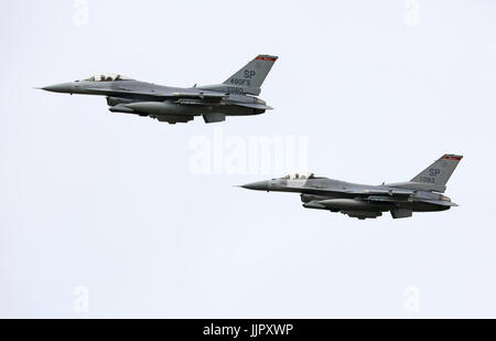 USAF f-16 Anzeige RIAT 2017 Stockfoto