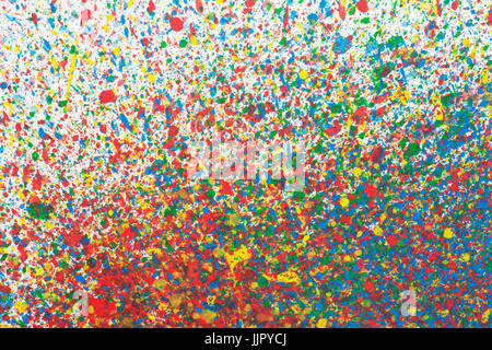 Bunte abstrakte Hintergrund mit Aquarell Spritzer Stockfoto