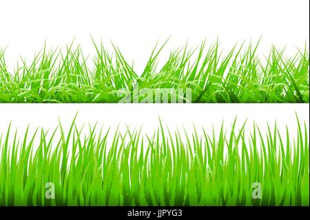 Green Grass Grenze, Vektor-Illustration-Kunst Stock Vektor