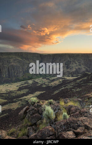 Owyhee River Canyon Sonnenuntergang Oregon Stockfoto