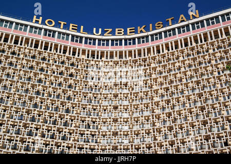 Detail des Hotel Usbekistan in Taschkent Stockfoto