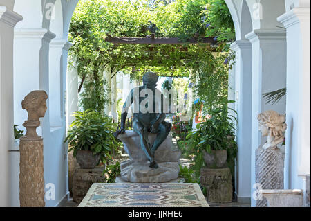 Villa San Michele in Anacapri auf der Insel Capri, Italien, das Haus Axel Munthe der schwedischen Arzt und Psychiater, im Jahr 1949 starb, geboren. Stockfoto