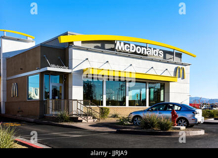 McDonald's-Ladenzeile, Las Vegas, Nevada Stockfoto