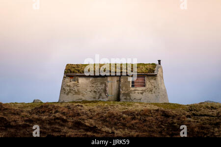 LEWIS und HARRIS, Schottland - ca. APRIL 2016: Haus in den äußeren Inseln Lewis und Harris in Schottland... Stockfoto