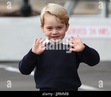 Datei Foto datiert 10.01.16 von Prince George, der am Samstag seinen vierten Geburtstag feiert. Stockfoto