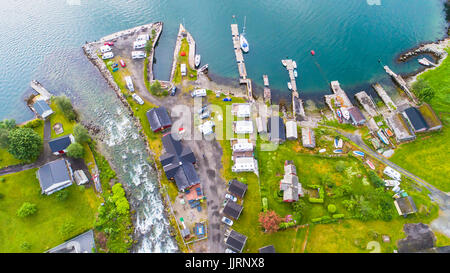 Sundal Camping. Nationalpark Folgefonna. Norwegen. Stockfoto