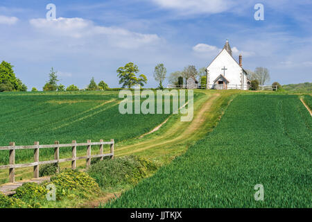 St.-Hubertus Kirche in Hampshire Stockfoto