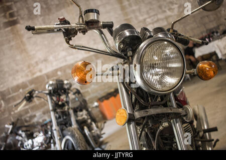 Vintage Bike-Show auf der Werft in Manlius Stockfoto