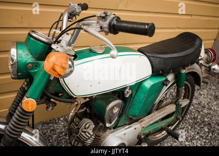 Vintage Bike-Show auf der Werft in Manlius Stockfoto