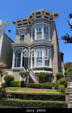 Italianate Haus erbaut 1875-85, Japantown, San Francisco, Kalifornien Stockfoto