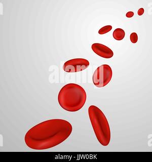 Streaming-Blutkörperchen Vektor Stock Vektor