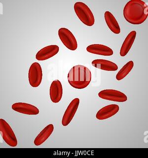 Streaming-Blutkörperchen Vektor Stock Vektor