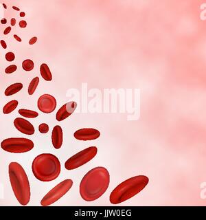 Streaming-Blutkörperchen Vektor Stock Vektor