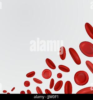 Streaming-Blutkörperchen Vektor Stock Vektor