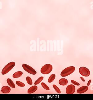 Streaming-Blutkörperchen Vektor Stock Vektor