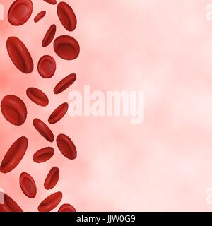 Streaming-Blutkörperchen Vektor Stock Vektor