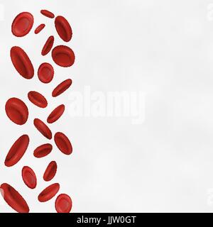 Streaming-Blutkörperchen Vektor Stock Vektor