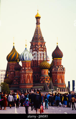 Die Basilius-kathedrale in Moskau, der russischen Roten Platz Stockfoto