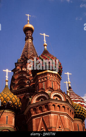 Die Basilius-kathedrale in Moskau, der russischen Roten Platz Stockfoto