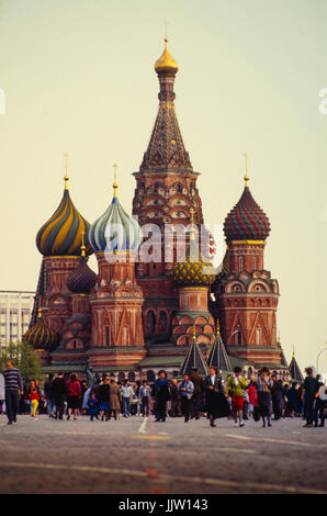 Die Basilius-kathedrale in Moskau, der russischen Roten Platz Stockfoto