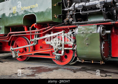 Selfkantbahn, historische Schmalspur-Dampfeisenbahn, Schierwaldenrath, Heinsberg, Nordrhein-Westfalen, Deutschland Stockfoto