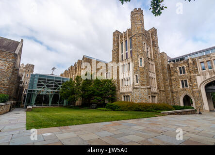 Perkins Library und Rubinstein Bibliothek am 18. Juni 2017 an der Duke University in Durham, North Carolina. Stockfoto