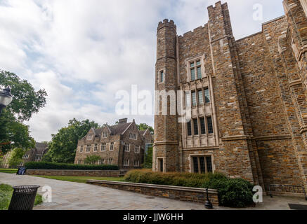 Perkins Library und Rubinstein Bibliothek am 18. Juni 2017 an der Duke University in Durham, North Carolina. Stockfoto