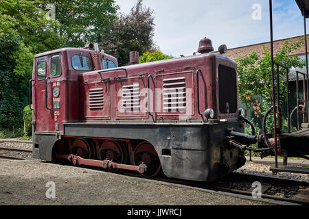 Selfkantbahn, historische Schmalspur-Dampfeisenbahn, Schierwaldenrath, Heinsberg, Nordrhein-Westfalen, Deutschland Stockfoto