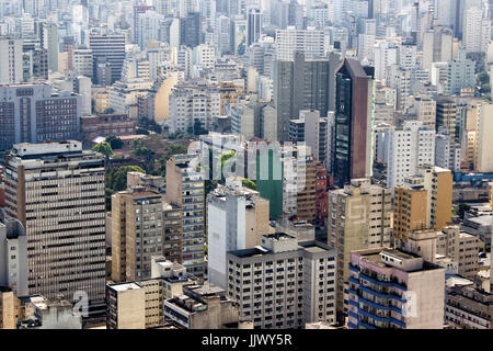 Sao Paulo Skyline Stadtbild von oben Stockfoto