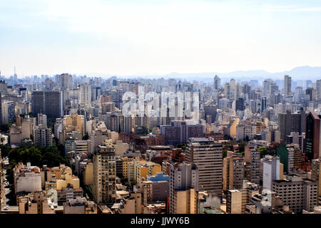 Sao Paulo Skyline von oben Stockfoto