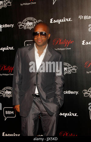 Der Plattenkünstler Jermaine Dupri besucht House Hype's VMA Pre-Party Private Residence September 11,2010 Beverly Hills, Kalifornien. Stockfoto