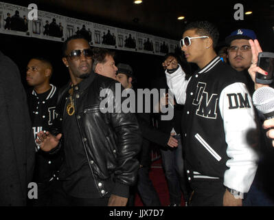 Diddy sein Sohn Quincy Brown leavin Sean Combs Dirty Money CD-Veröffentlichung für 'Last Train to Paris' Vogue Supperclub Dezember 16,2010 Hollywood. Stockfoto