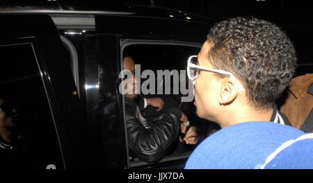 Diddy sein Sohn Quincy Brown leavin Sean Combs Dirty Money CD-Veröffentlichung für 'Last Train to Paris' Vogue Supperclub Dezember 16,2010 Hollywood. Stockfoto