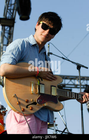 Ezra Koenig Vampire Wochenende mit 2008 Coachella Festival Indio. Stockfoto