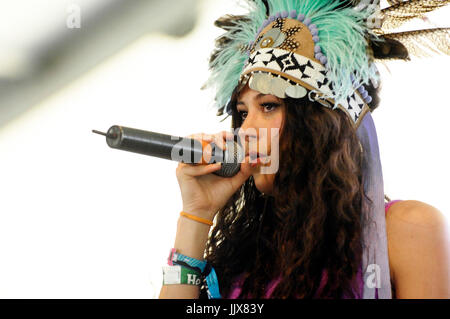 Eliza Doolittle spielt 2011 Coachella Music Festival März 16,2011 Indio. Stockfoto