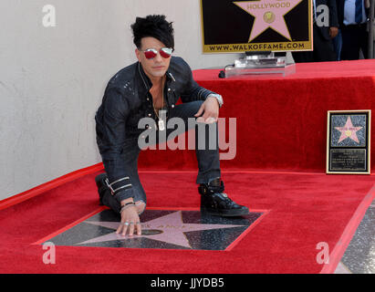 Los Angeles, USA. 20. Juli 2017. LOS ANGELES, CA. 20. Juli 2017: Criss Angel an die Hollywood Walk von Fame Star Zeremonie zu Ehren Illusionist Criss Angel. Hollywood Boulevard, Los Angeles Credit: Sarah Stewart/Alamy Live-Nachrichten Stockfoto